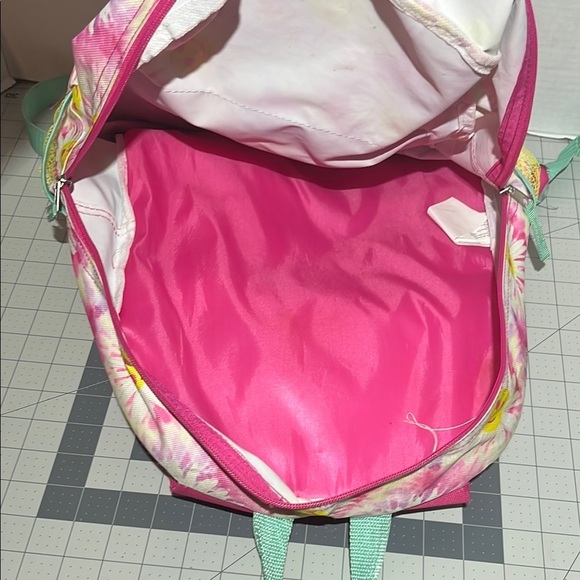 Colorful Tie-Dye Backpack with Smiley Faces - Picture 5 of 9